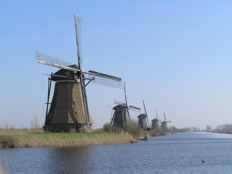 The Picturesque Windmills of Kinderdijk