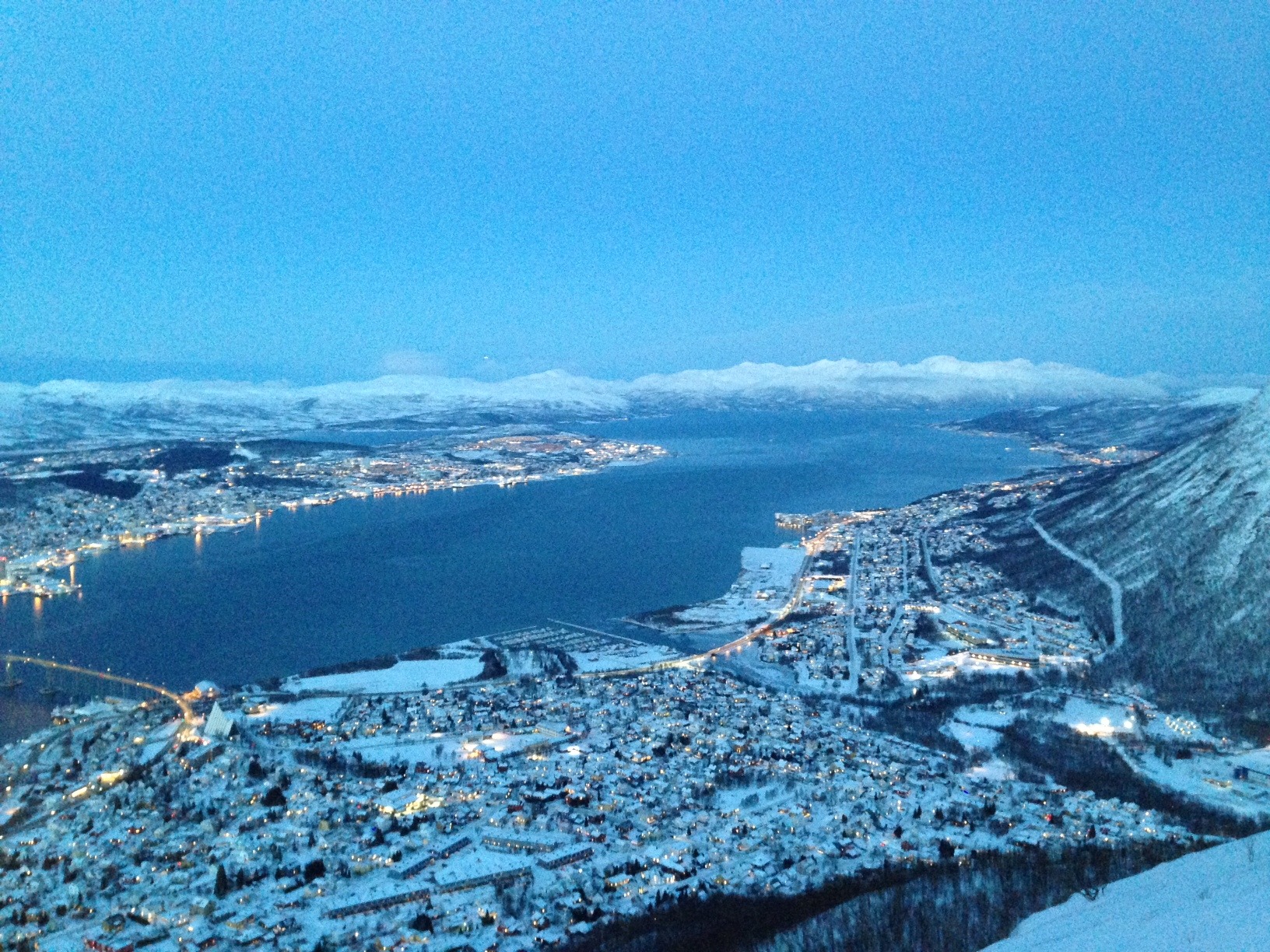 fjellheisen cable car tromso arctic norway