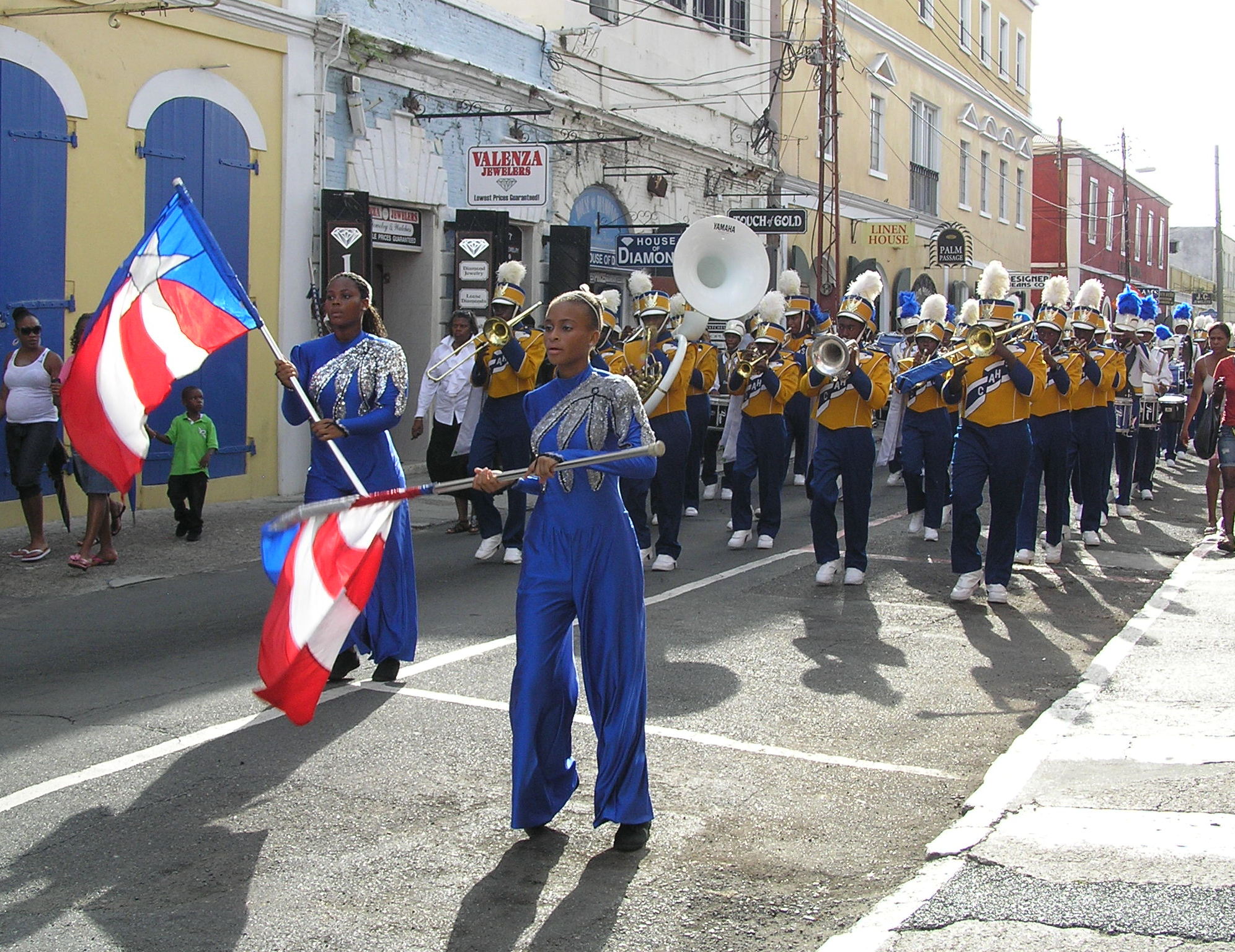 veterans day parade celebration charlotte amalie st thomas us virgin islands