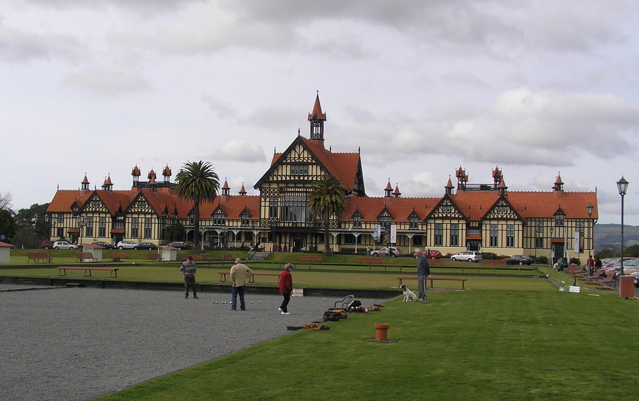 half timbered building rotorua museum new zealand