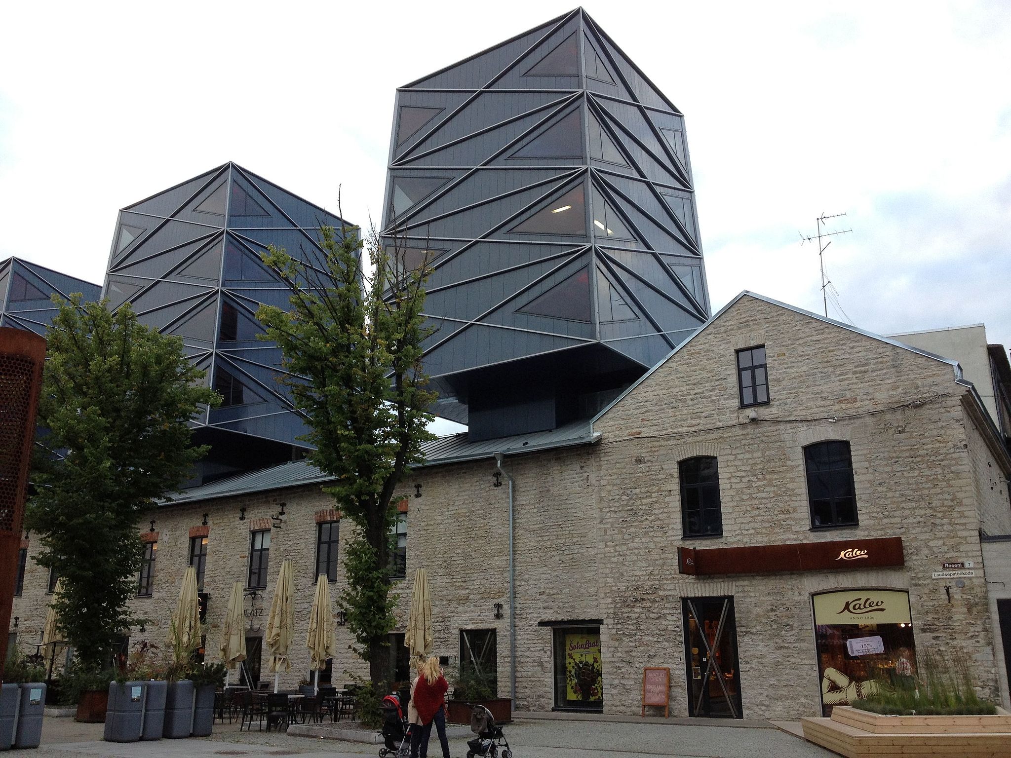 modern architecture rotermann neighbourhood tallinn estonia