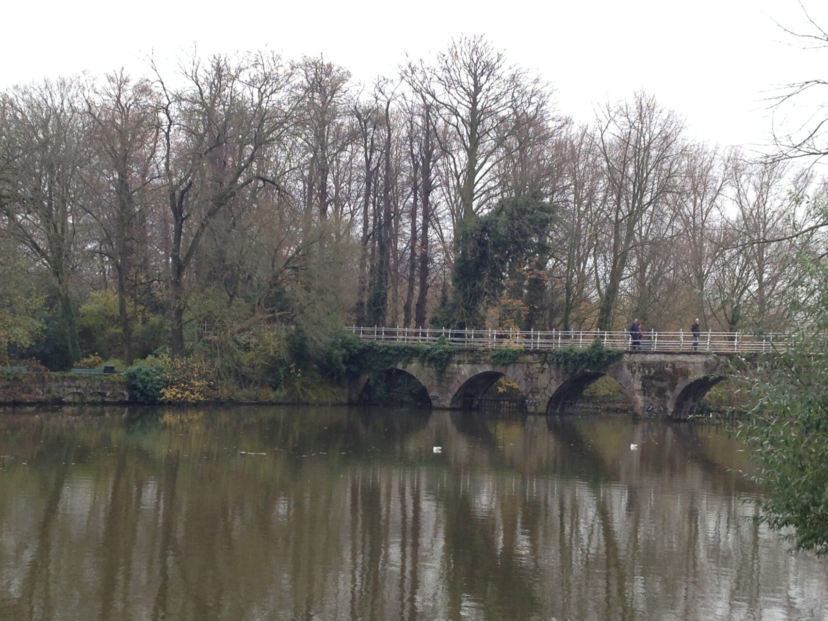 bridge lake minnewaterpark bruges belgium