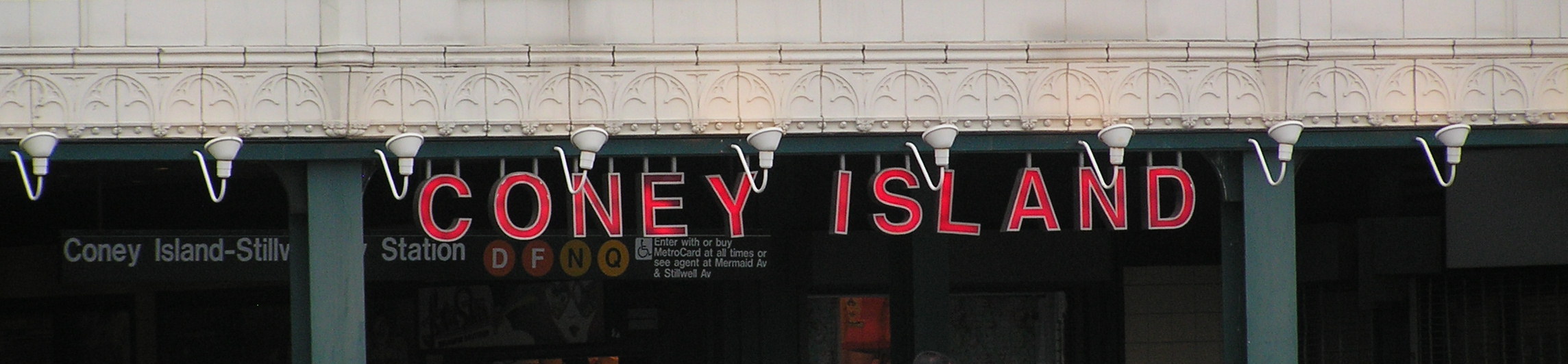 coney island sign brooklyn new york city usa