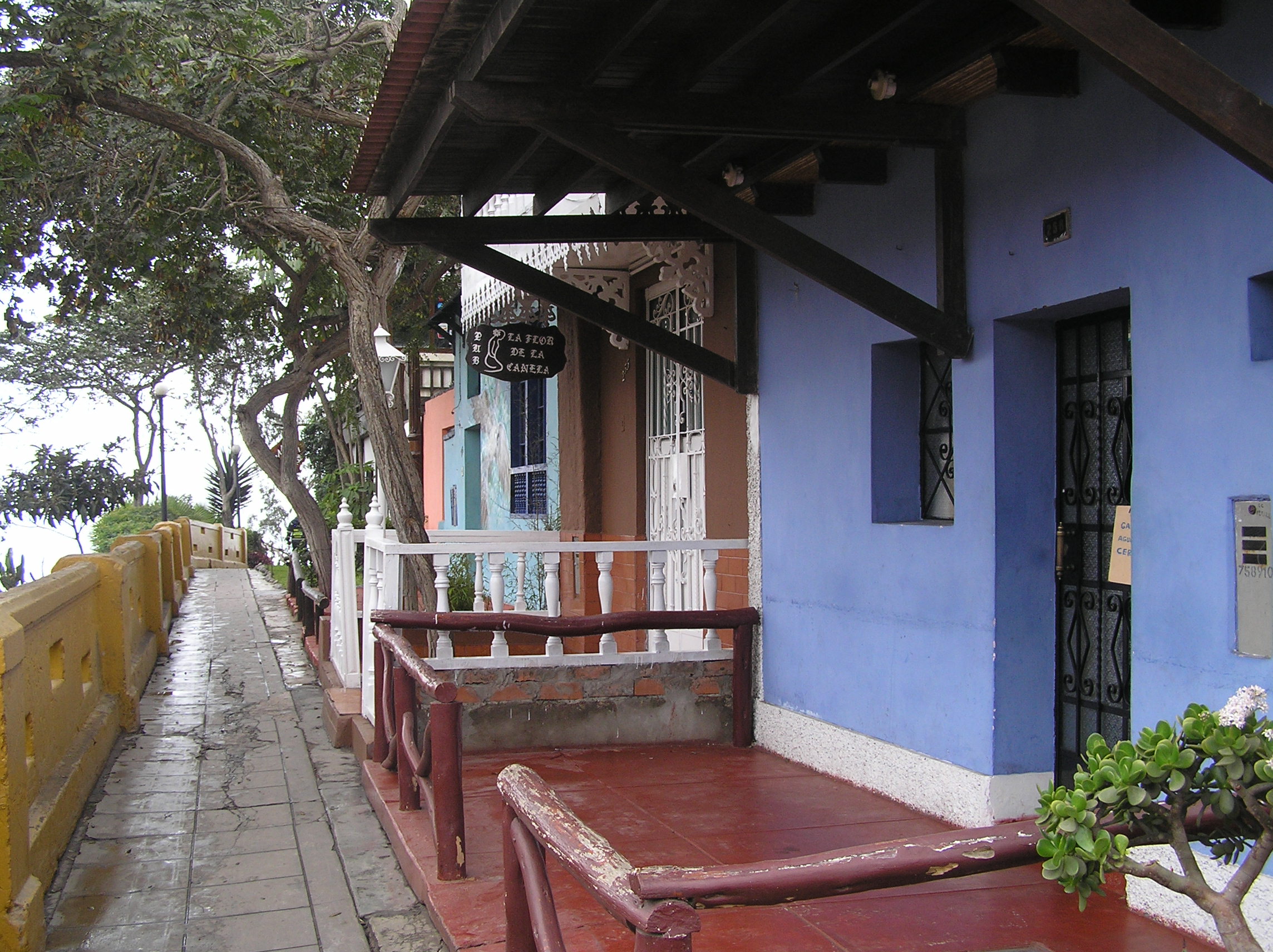 colorful barranco neighbourhood lima peru