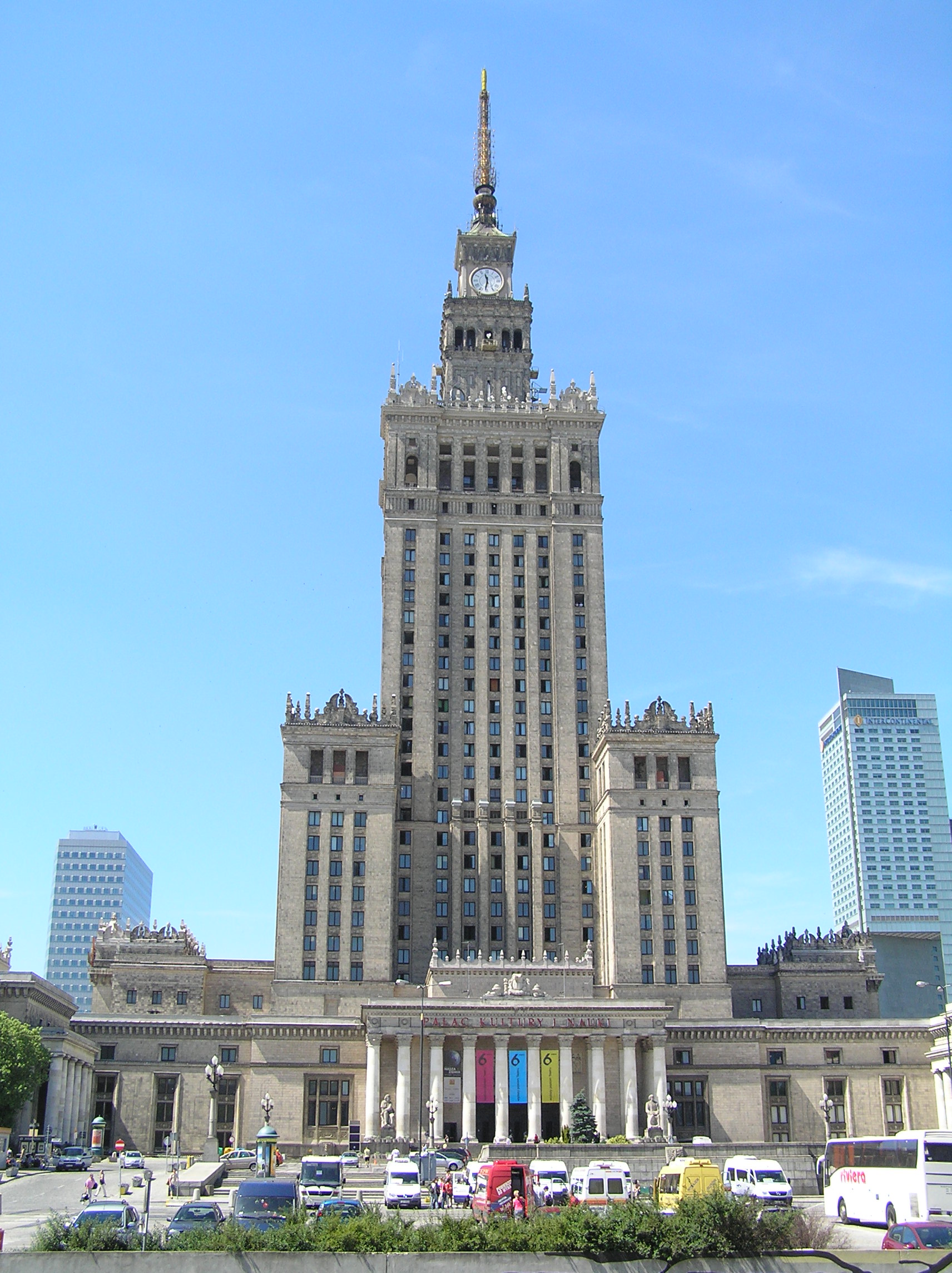 facade palace of culture and science warsaw poland