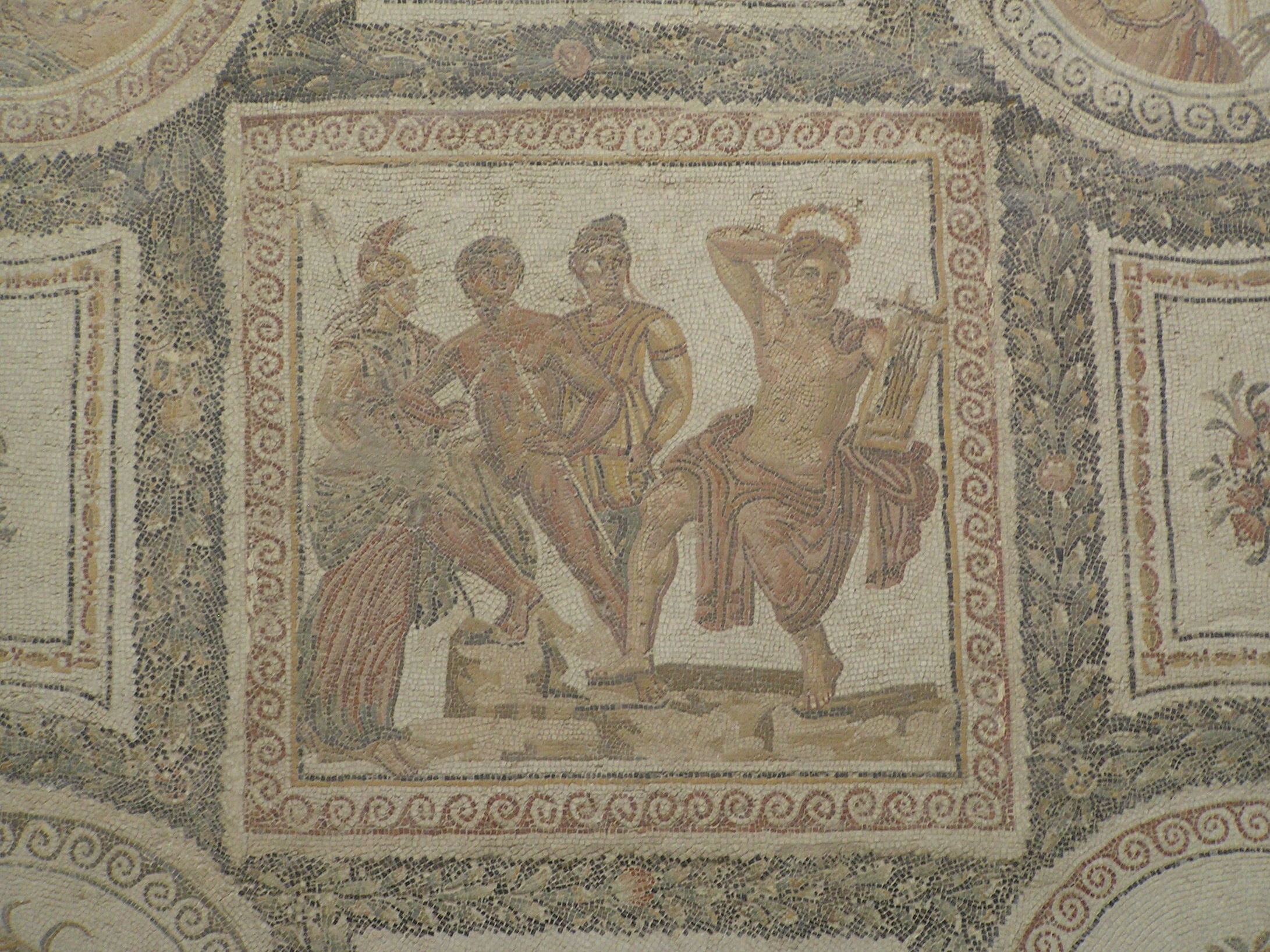 mosaics bardo museum tunis tunisia