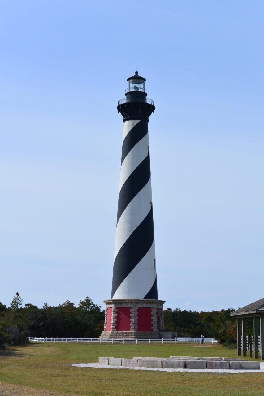 climb cape hatteras lighthouse outer banks north carolina usa