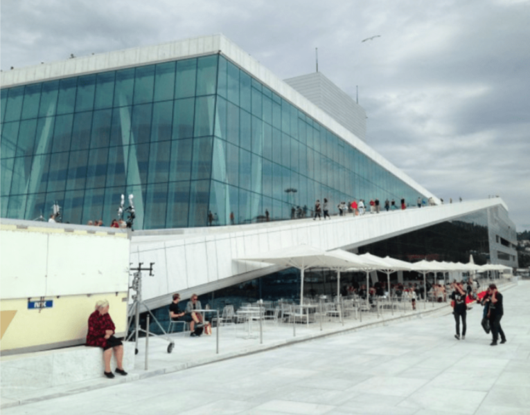 walk on the oslo opera house roof norway