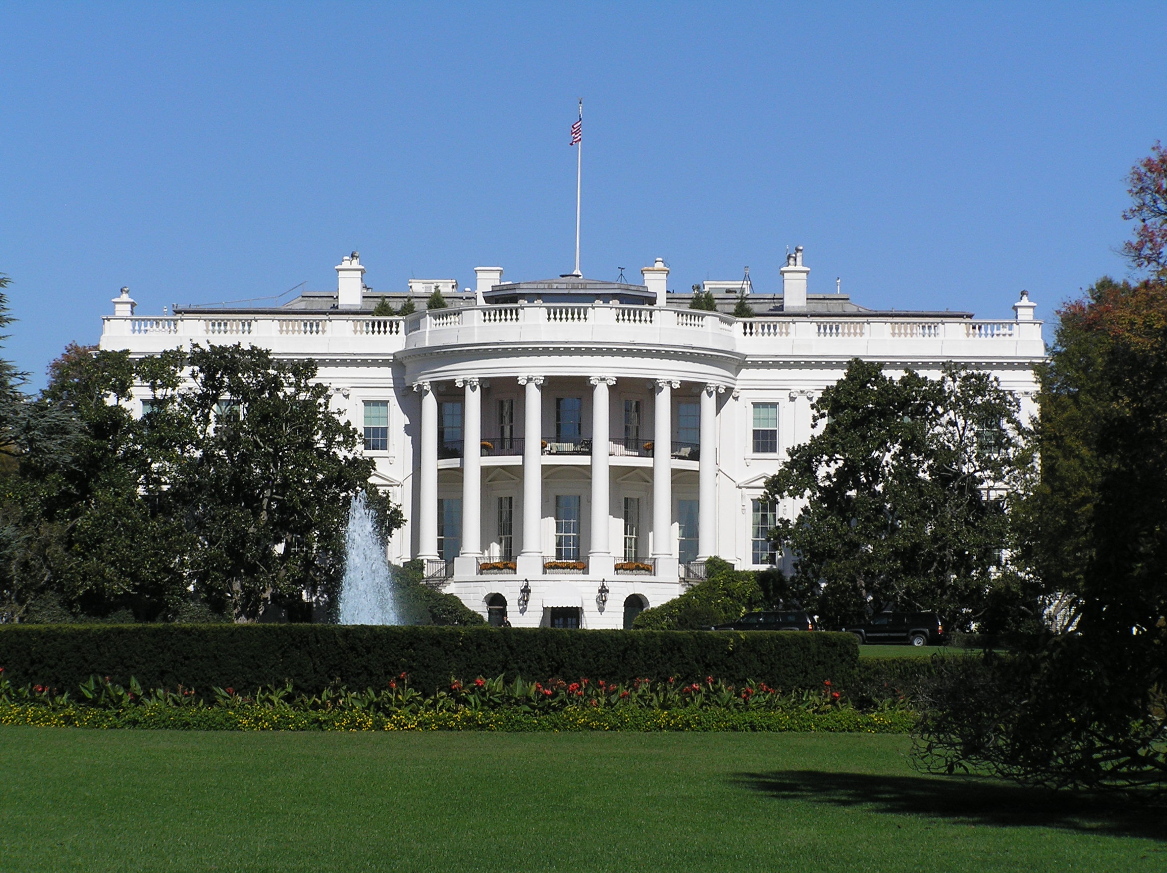 sightseeing white house washington dc usa