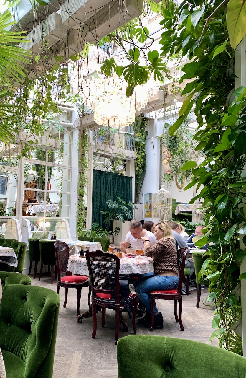 Dining in a Greenhouse