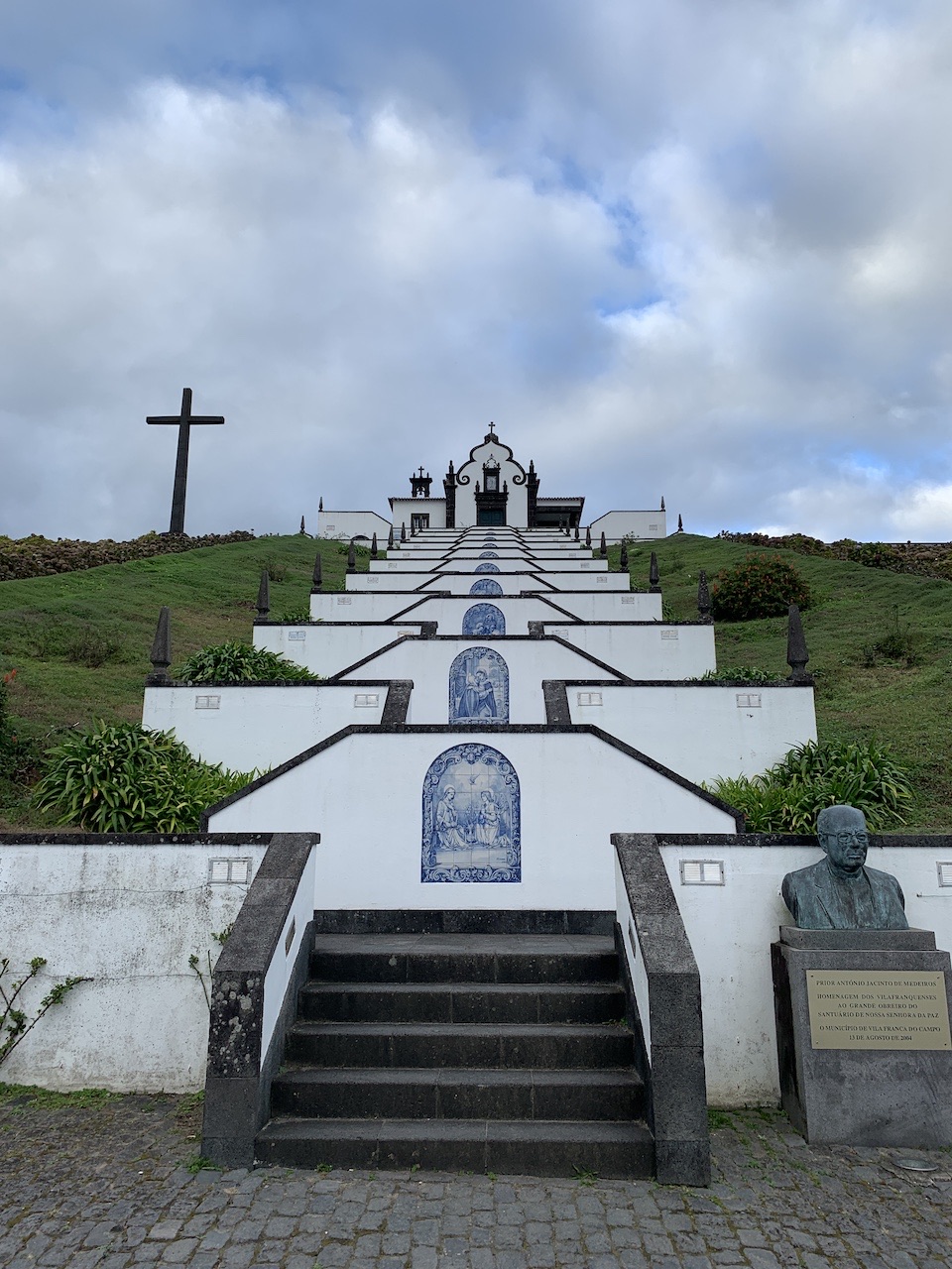 church on hill vila franca do campo sao miguel azores portugal