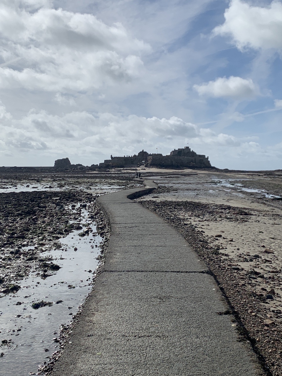 sea bed walk elizabeth castle st helier jersey