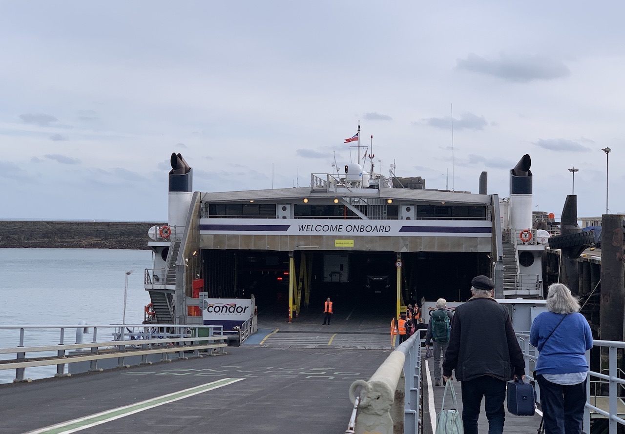 On the Ferry from the Channel Islands to France