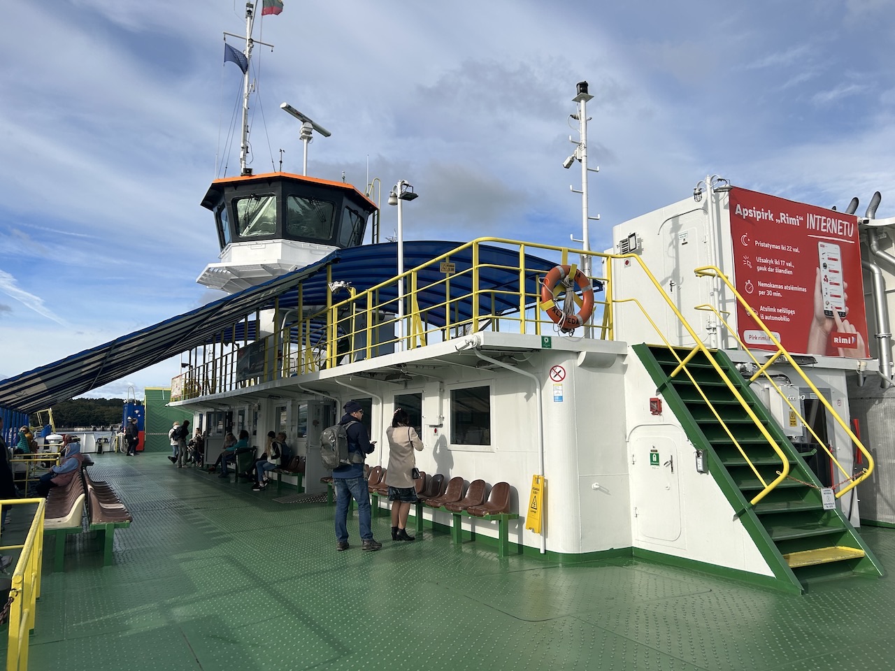 how to get around bus ferry curonian spit lithuania