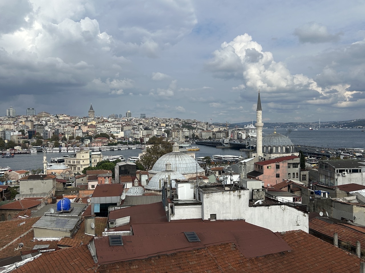 rooftop restaurant view golden horn bosporus istanbul